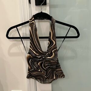 Motel Rocks - scrunch front halter top